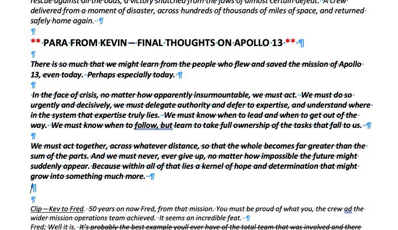 James Lovell &amp; NASA’s Apollo 13 team: a masterclass in beating the odds. I always try to bring the best lessons back to my career in medicine. Wrote the last lines of script for #13minutestothemoon S2 in Spring 2020, after the UK’s 1st Covid wave. A kernel of hope. #AdAstra Jim.