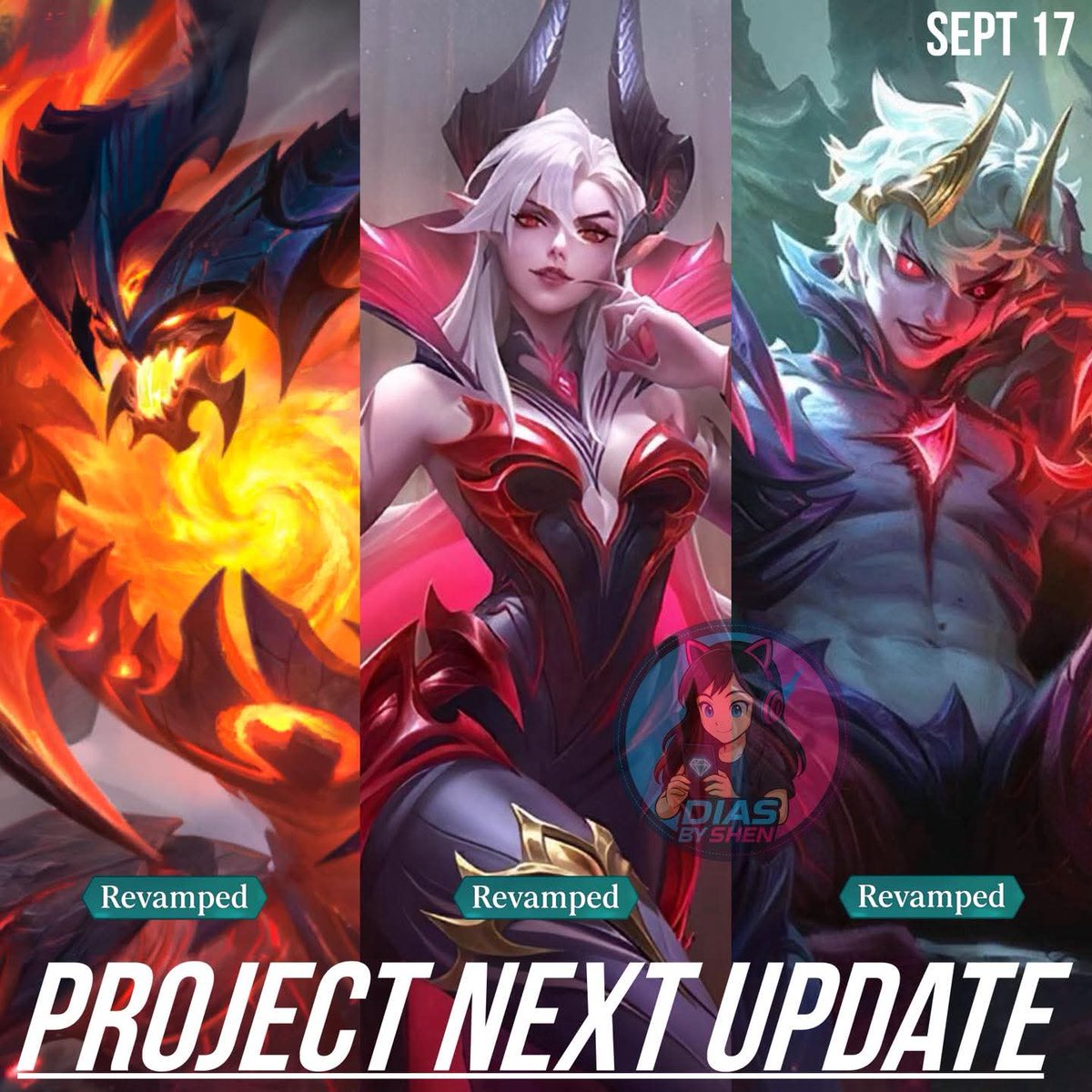 Project Next Abyss Revamped Heroes will be released on September 16.

Pict shen