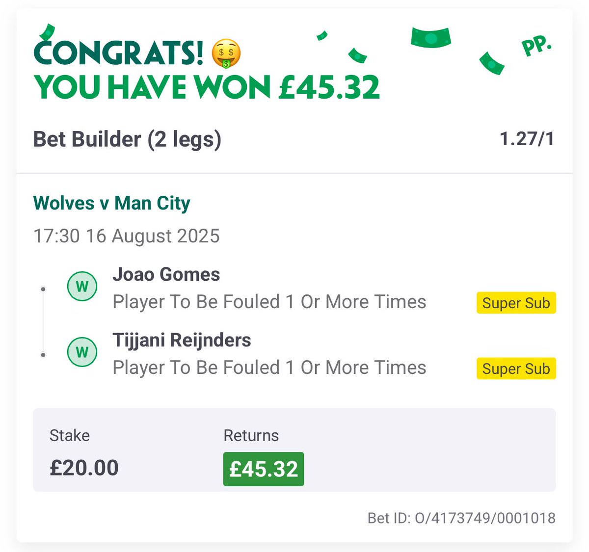 StatManBettor's tweet photo. BOOOM! 💥

Keep ‘em coming! 😍

Like ❤️ if you were on! https://t.co/FUEDbVE0w2