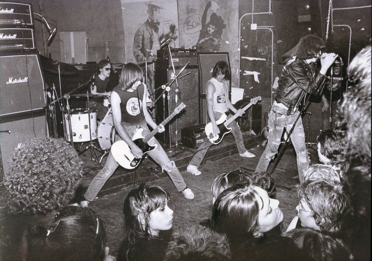 RamonesOfficial's tweet photo. No one knew what to expect when the Ramones hit the CBGB stage for the first time in 1974. August 16 marked the start of something new—and the rise of the Ramones. 

Photos of Ramones at CBGB by Danny Fields, Bob Gruen, David Godlis, and Stephanie Chernikowski https://t.co/Lsj3OT22Jk