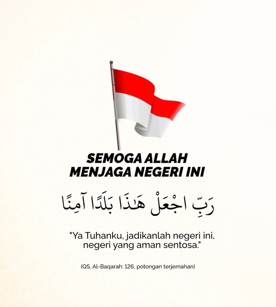 Dirgahayu indonesiaku ke 80. Doa terbaik untuk negara tempatku dilahirkan, menghabiskan usia, tempat berlindung di hari tua, sampai nanti menutup mata..