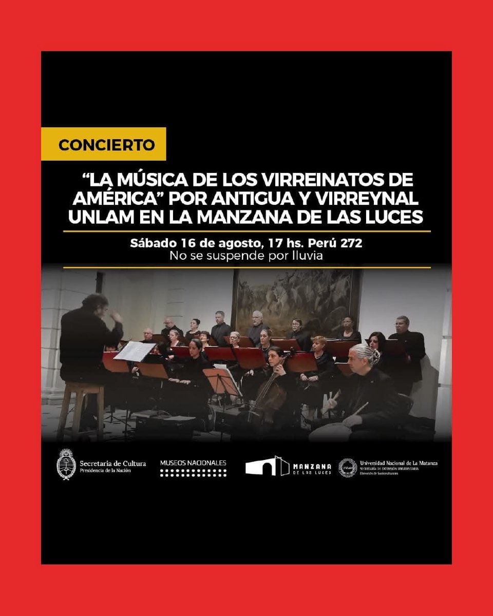 ConciertosUnlam's tweet photo. HOY!!!
#Antiguayvirreynal
#vocaleinstrumentalunlam
@UnlamOficial 
#musicacolonial 
#barrocolatinoamericano 
#musicavirreinal https://t.co/uhJf7XtCzy