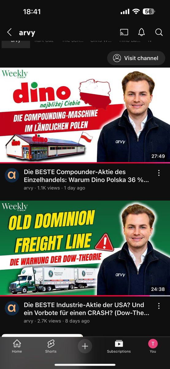 Wir konnten ordentlich wachsen auf YT!

Schaut doch mal vorbei! 🙏🏻🙏🏻🙏🏻