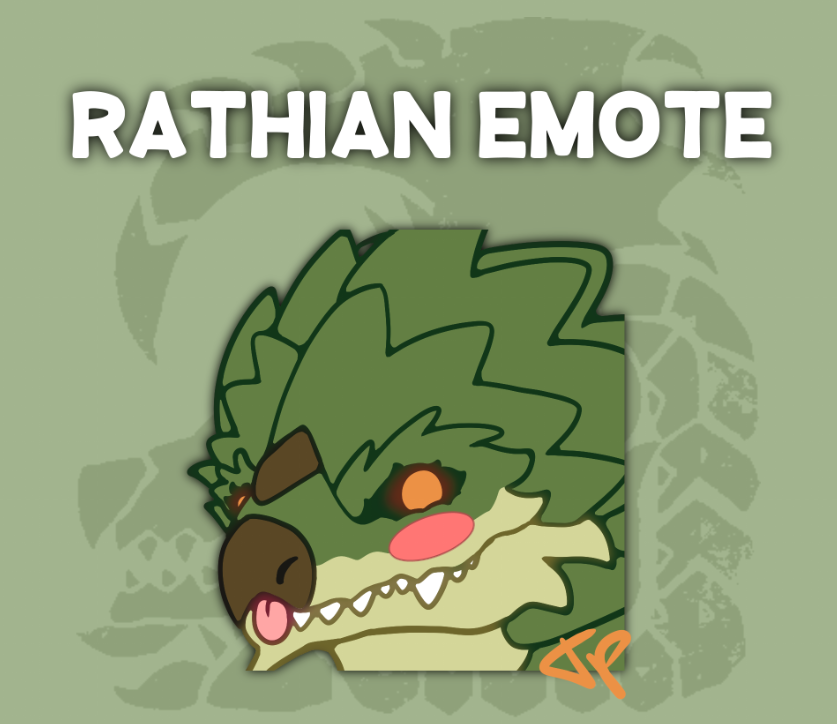 J'ai créé une emote Rathian, qu'est ce que vous en pensez ? Vous voulez en voir d'autre ? Montrez vos monstres préférés 🐉
