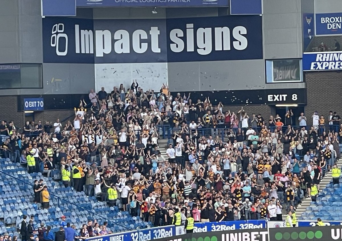 Alloa fans at Ibrox today

<a href="/AlloaAthleticFC/">Alloa Athletic FC</a>