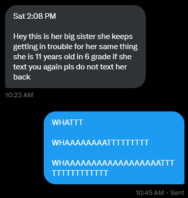 unslptnightm4re's tweet photo. https://t.co/ZnQTB7uuSH

ZERO idea if this is real but if any of you follow @theaterplaps block them, this is insanely dangerous and another case of people lying about their age on here

im really shook up about this and probably gonna go on an unfollow spree https://t.co/59hmgUGiya