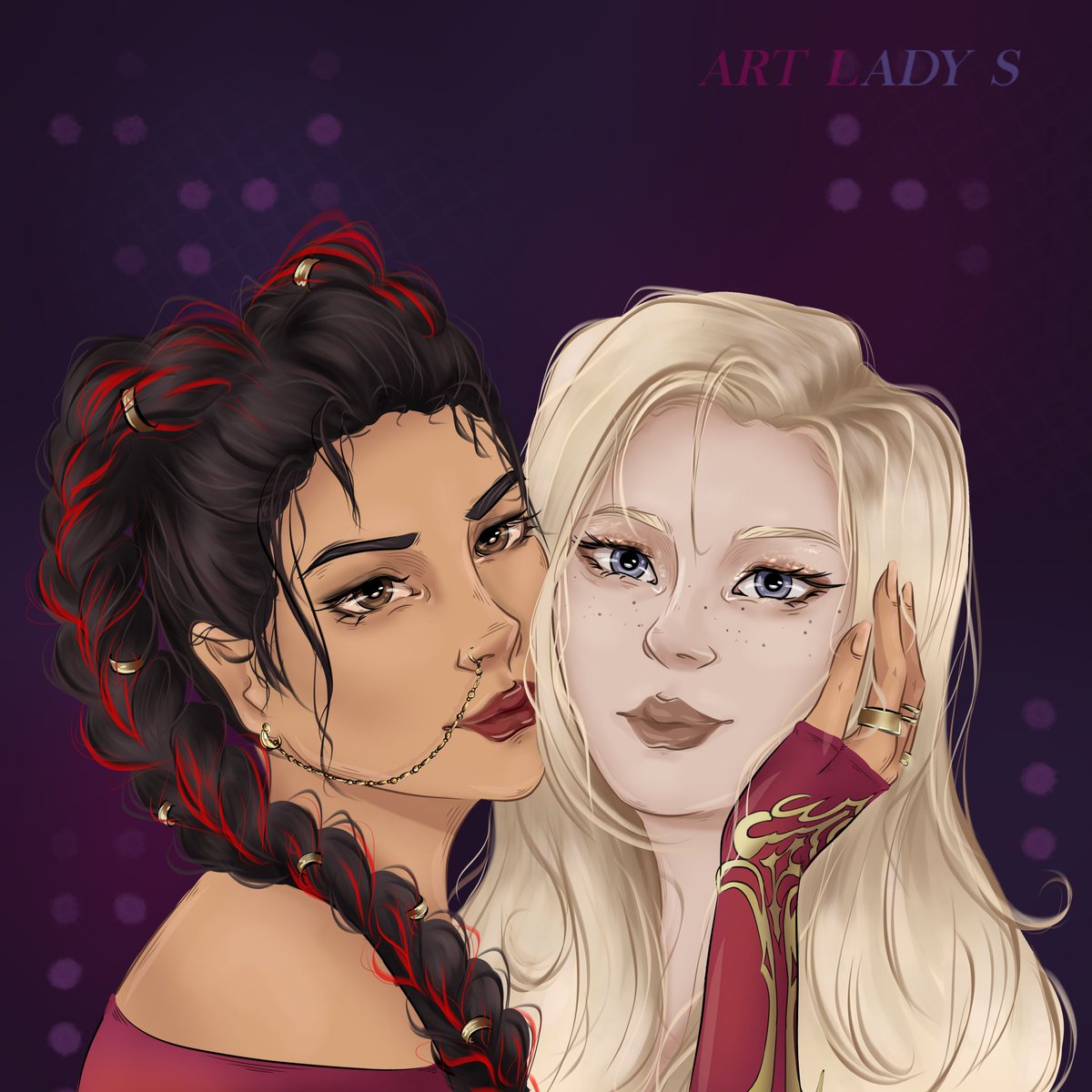 lady_s_05_'s tweet photo. Dibujito de Ishani y Isa porque son nuestras madres. ❤️
PD: Ishani es la favorita de mi mamá, cada que le muestro un dibujo de ella me dice «¡¡es la mía, la de las trenzas!!» 
#ADOMA #ADOMASpoilers @Reah_Ofi @Nakkuchan https://t.co/FSbVxlViSA