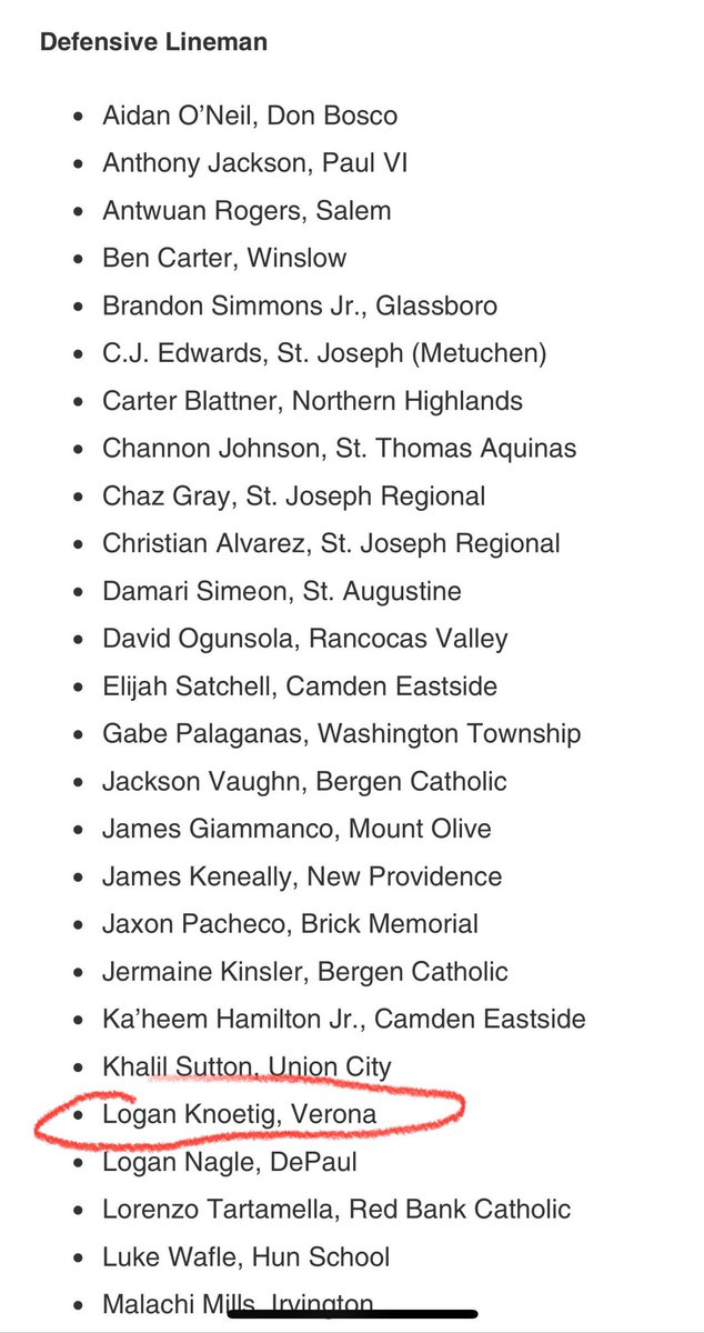 Logan_Knoetig (@logank2026) on Twitter photo Thanks <a href="/njgridiron_/">NJ Gridiron</a> for naming me as a Defensive Lineman to Watch for the 2025 Season
<a href="/coachmanj0921/">M Singh</a>
<a href="/CoachBrown_Jr/">Coach Steven Brown</a>
<a href="/mfarrellsports/">Mike Farrell</a>
<a href="/theCoachLang/">Ron Lang</a> Thanks <a href="/njgridiron_/">NJ Gridiron</a> for naming me as a Defensive Lineman to Watch for the 2025 Season
<a href="/coachmanj0921/">M Singh</a>
<a href="/CoachBrown_Jr/">Coach Steven Brown</a>
<a href="/mfarrellsports/">Mike Farrell</a>
<a href="/theCoachLang/">Ron Lang</a>