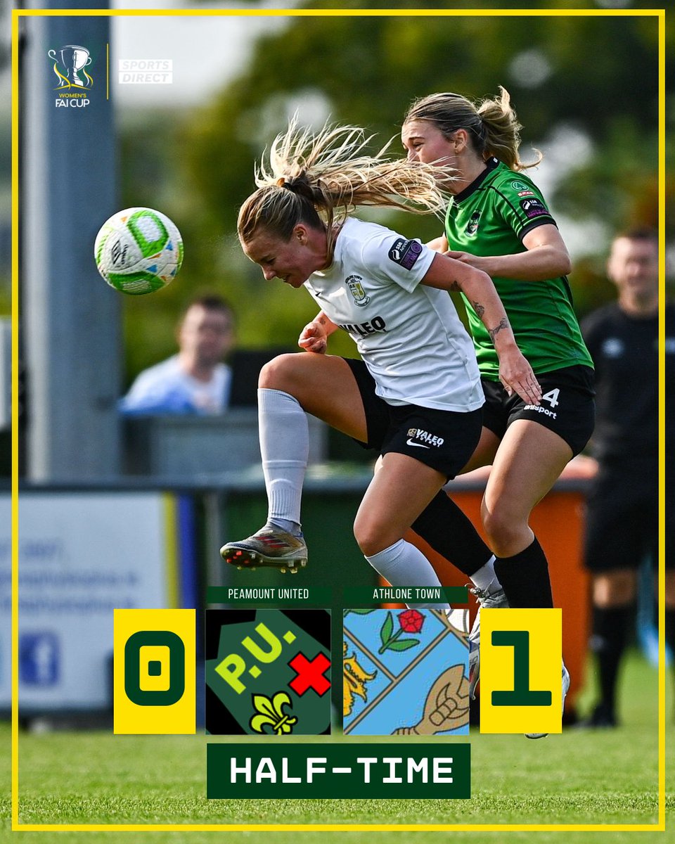 FAIreland's tweet photo. Half-Time | Athlone Town in front as a big second half awaits! https://t.co/lGoLxf1suL