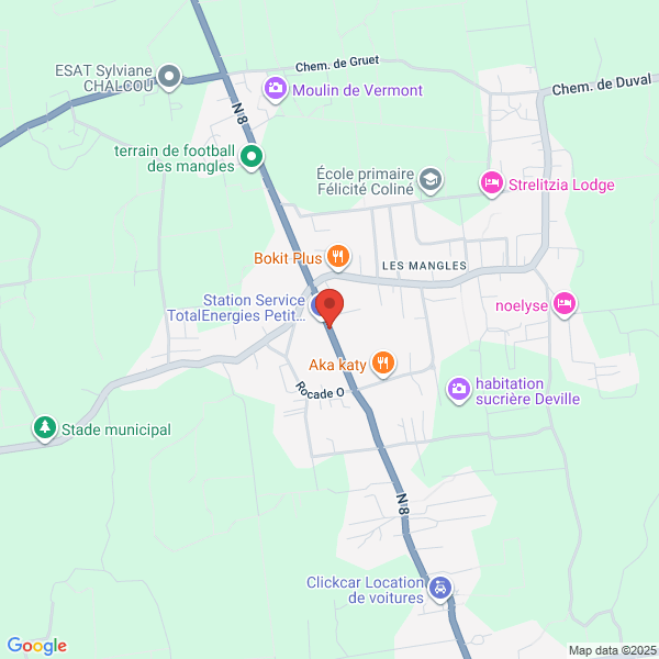 🕒 16/08/2025 12:45 - #accident

⚠️ Accident sur la route nationale 8 à Les Mangles.
Suivre l'évolution de l'incident sur les routes de #Guadeloupe.
🔗 app.routanou.fr/item/eMHSGvXmm…
#sécuritéroutière