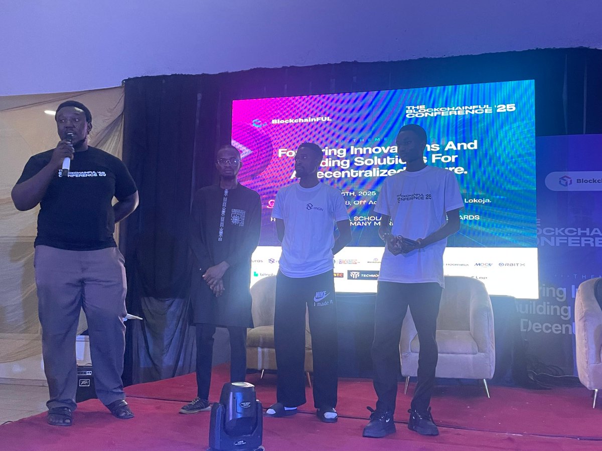 Blockchain FUL (@blockchainful) on Twitter photo Announcing the winners of our just-concluded hackathon powered by <a href="/Bitnob_official/">Bitnob</a>
<a href="/GreenLedge43369/">Green ledger</a> <a href="/bodalessgigs/">BodalessGigs</a> <a href="/AUC_FiOfficial/">AUC-Fi</a> Announcing the winners of our just-concluded hackathon powered by <a href="/Bitnob_official/">Bitnob</a>
<a href="/GreenLedge43369/">Green ledger</a> <a href="/bodalessgigs/">BodalessGigs</a> <a href="/AUC_FiOfficial/">AUC-Fi</a>