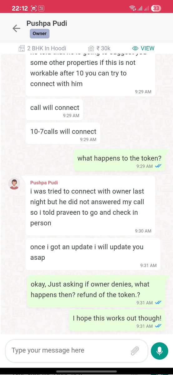 ratnesh_rohit's tweet photo. @NoBrokerCare Define priority. I paid this on 19th July afternoon. I told RM on 19th evening, that the owner backed out. It's 16th Aug now. Does it take 1 month? You guys are stalling now! I just get same call evrytime saying we will look into it. Attached SS of 19th July conversation with RM. https://t.co/y0QpT9joPe