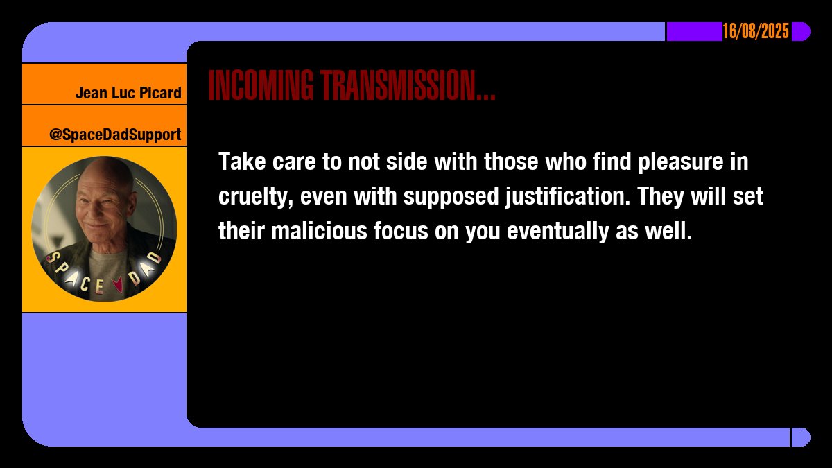 Take care to not side with those who find pleasure in cruelty, even with supposed justification. They will set their malicious focus on you eventually as well.