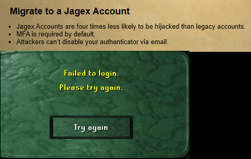 And still 10000% more likely to piss you off if you play multiple accounts <a href="/JagexAyiza/">Ayiza</a> <a href="/OldSchoolRS/">Old School RuneScape</a> <a href="/Alec_Sween/">Alec Sween</a> can this be looked into? it's been a year now and world hop is still inconsistent on even 3 accounts at peak times, only on the glorified launcher. Wish I never changed