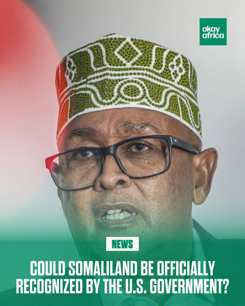 🌍 Somaliland is pushing for U.S. recognition after decades of diplomatic isolation. President Abdirahman Mohamed Abdullahi is betting on the region’s Red Sea access and mineral wealth to win favor with Washington. 

Read Full article here: bit.ly/45n8HMM 

✍🏿