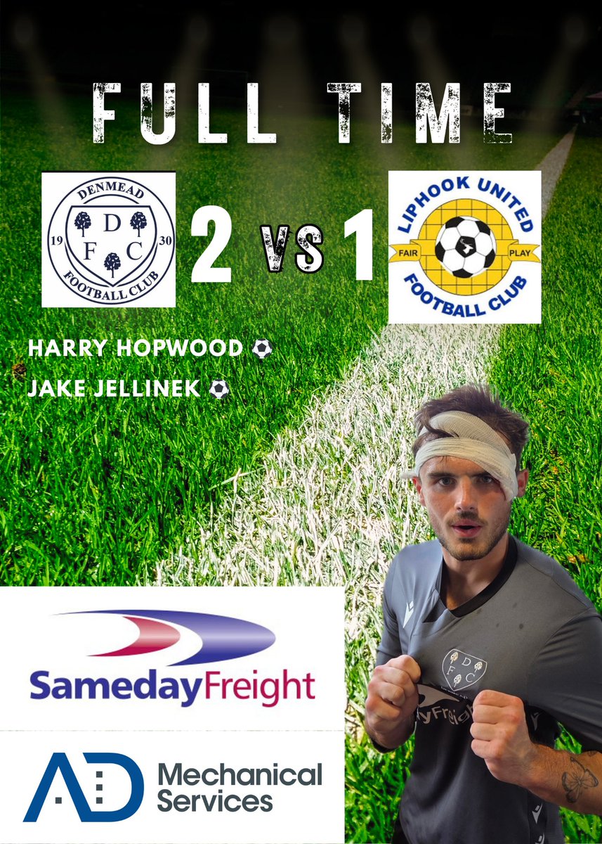 Denmead Football Club (@denmead_fc) on Twitter photo Another great shift from the lads today claiming all 3 points
Goalscorers Harry Hopwood and Jake Jellinek
All the best to <a href="/LiphookUnitedFC/">Liphook United FC</a> for the season.
๐ตโช๏ธ#upthemead
<a href="/ADMechLtd/">AD Mechanical</a> <a href="/samedayfreight1/">Sameday Freight</a> <a href="/HantsLeague/">uhlsport Hampshire Premier League</a> Another great shift from the lads today claiming all 3 points
Goalscorers Harry Hopwood and Jake Jellinek
All the best to <a href="/LiphookUnitedFC/">Liphook United FC</a> for the season.
๐ตโช๏ธ#upthemead
<a href="/ADMechLtd/">AD Mechanical</a> <a href="/samedayfreight1/">Sameday Freight</a> <a href="/HantsLeague/">uhlsport Hampshire Premier League</a>