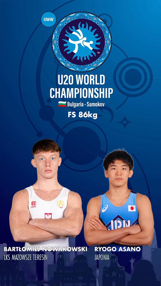 Zawodnicy reprezentacji Polski U-20 w stylu wolnym poznali swoich przeciwników na Mistrzostwach Świata w Bułgarii! Kibicujemy i trzymajmy kciuki za naszych reprezentantów!! 🇵🇱👌💪