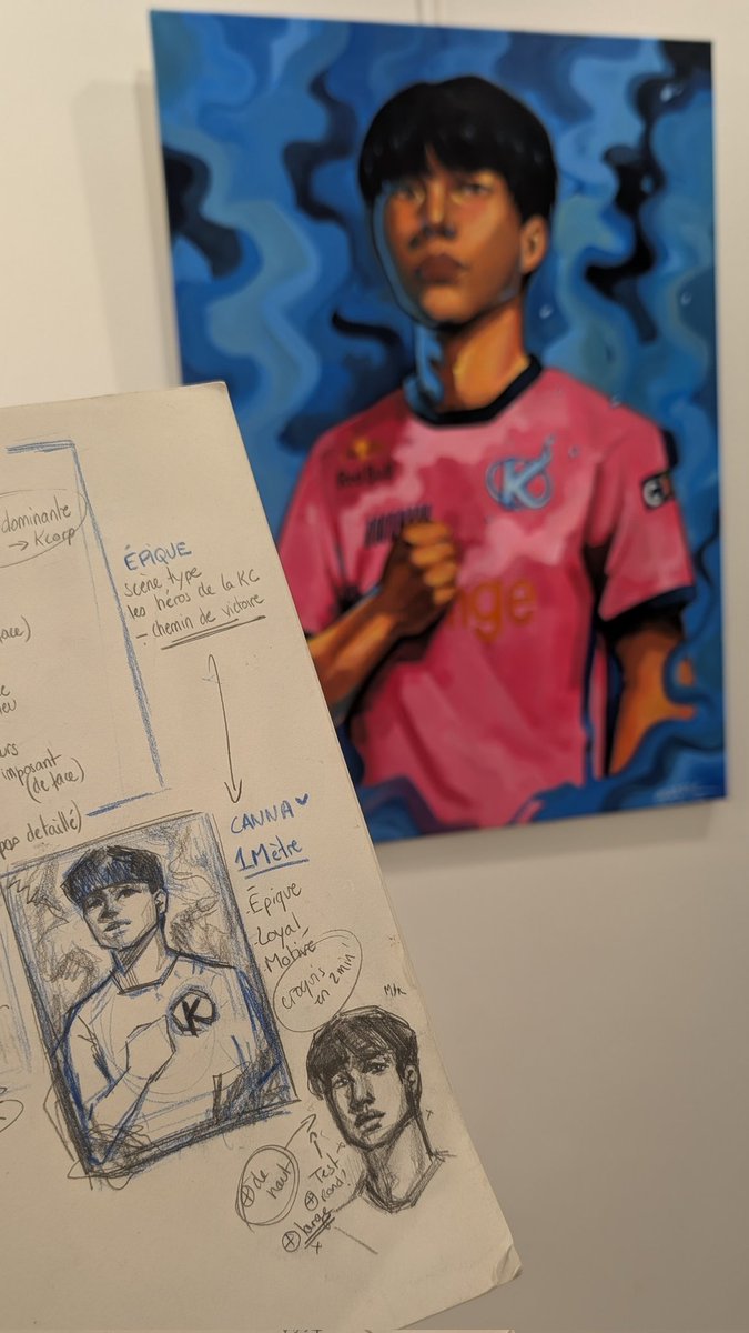Je suis allée voir l’expo aujourd’hui !
Que des p’tits bangers, et tellement heureuse de voir ma toile parmi toutes ces beautés 🥹💙