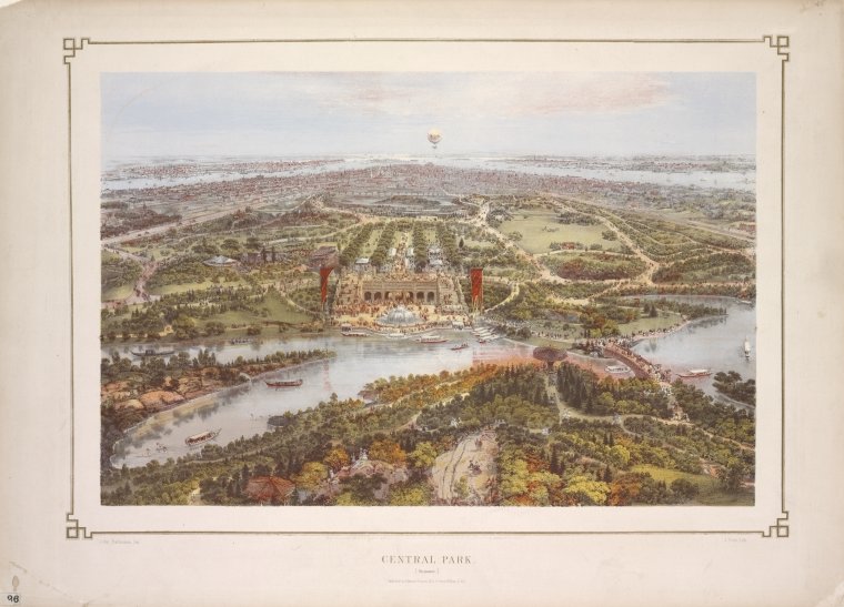 nypl's tweet image. It’s a good day to go to Central Park. Isn’t this view from #NYPLDigitalCollections tempting?