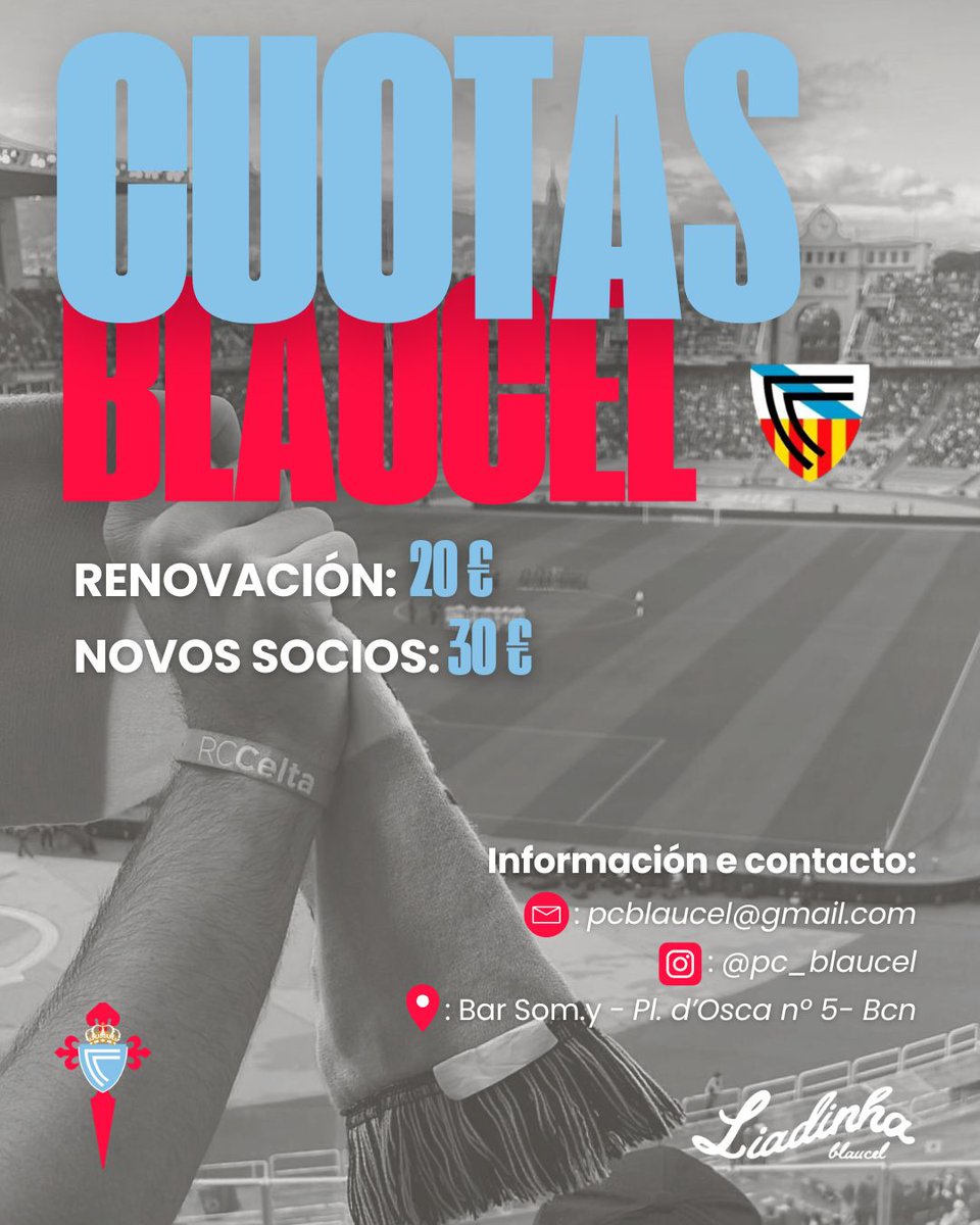 ÚLTIMOS DÍAS DA CAMPAÑA DE SOCIOS DE BLAUCEL! 🩵