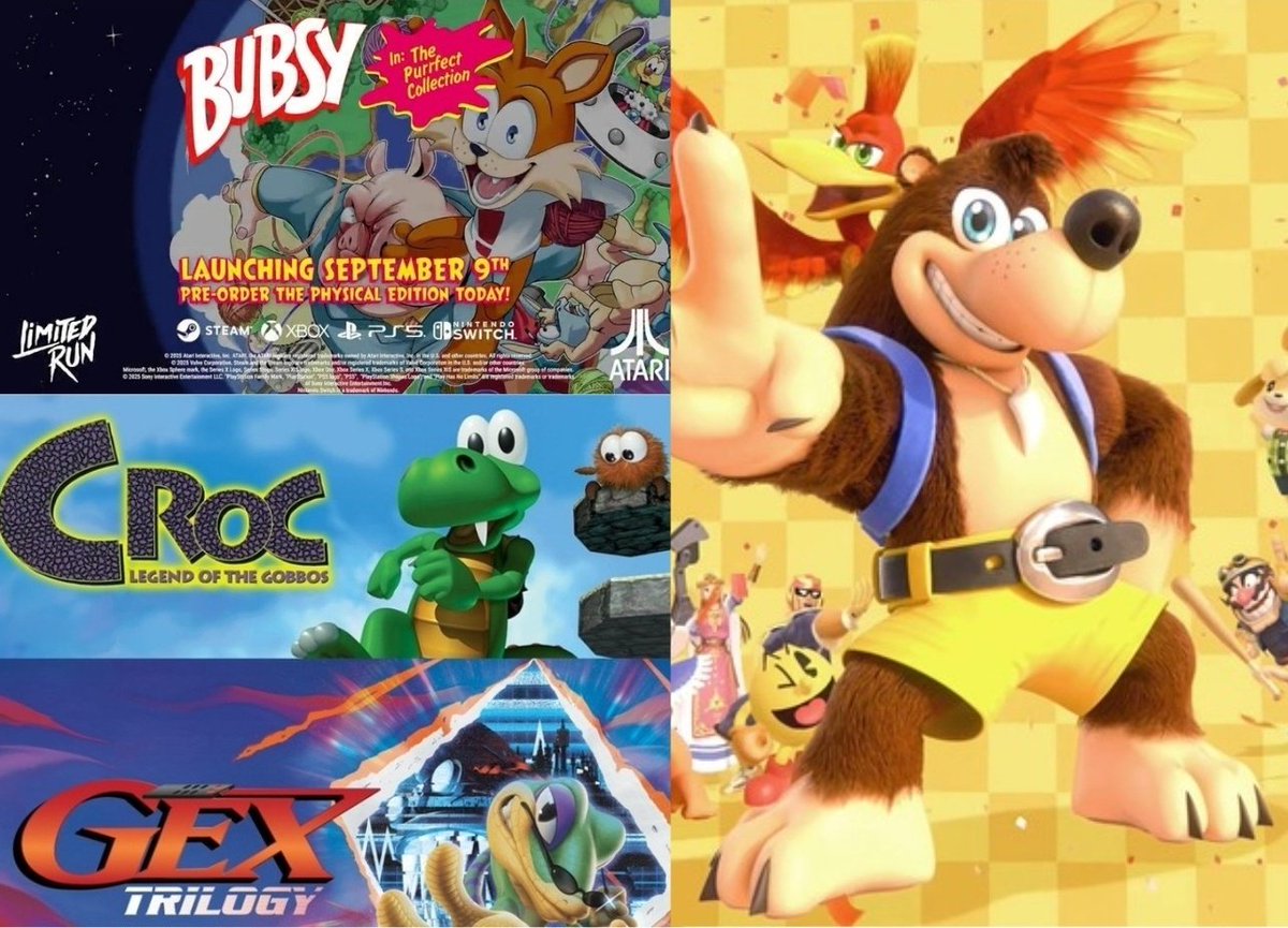 AS112 (@as_12239) on Twitter photo We really got Croc, Gex and even BUBSY collections before a Banjo-Kazooie revival
I'm crying 😭 We really got Croc, Gex and even BUBSY collections before a Banjo-Kazooie revival
I'm crying 😭