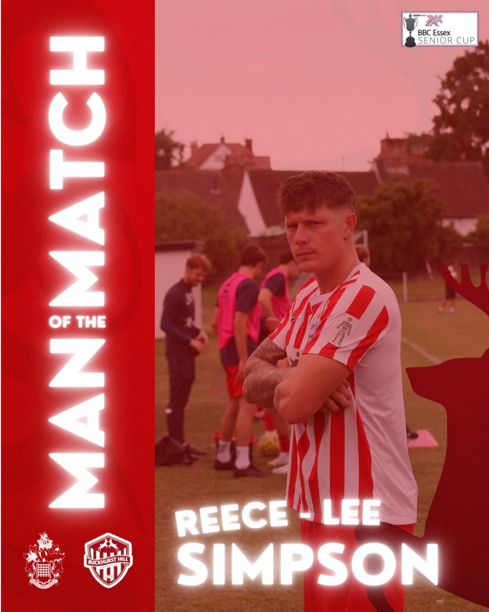 🔴 𝗦𝗧𝗔𝗚𝗦 𝗠𝗔𝗡 𝗢𝗙 𝗧𝗛𝗘 𝗠𝗔𝗧𝗖𝗛 ⚪️
Today’s Stags Man Of The Match goes to Reece Lee Simpson 🤝

A great performance from Reece despite the result and earning us a goal in the contest 🫡

FULL TIME | 🦐2-1🦌 | #COYSTAGS #EssexCup