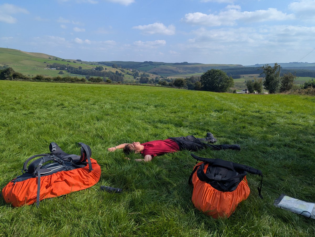 RGSdofe's tweet image. All groups in their various camps across the mountains. Exhausted from the day but happy nonetheless.