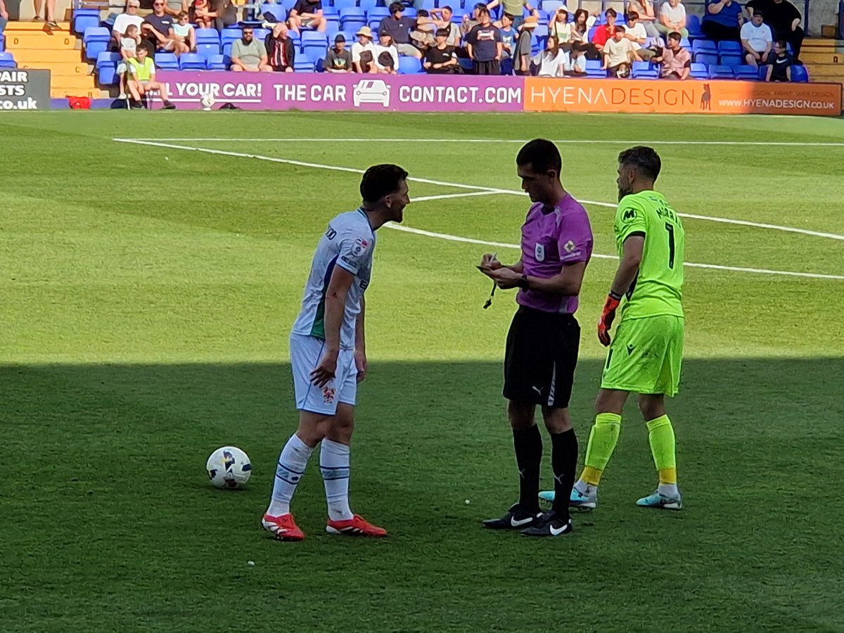 Spent the afternoon at Prenton Park watching old school football without VAR ❤️ A clearly inept ref at play, but still better than Anthony Taylor at Anfield.
