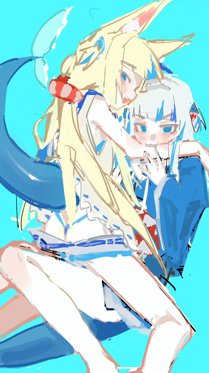 SharkFins_Gu's tweet photo. #sabart #gawrt
Cuddle🥰 https://t.co/4x8uRoQizr