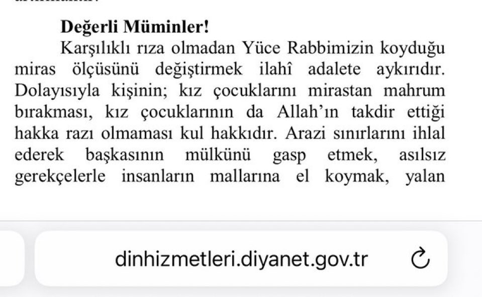 Ya diyanetten ya da diyanete sözü geçen birilerinin miras kavgası var belli ki; ve yine çok açıkça belli ki sorsan şeriat istiyoruz diyen kadınları, şer’i hukukun değil de medeni hukukun kendilerine tanıdığı hakkı talep ediyor. Aklını kullanabilen kadın anlar laikliğin önemini!