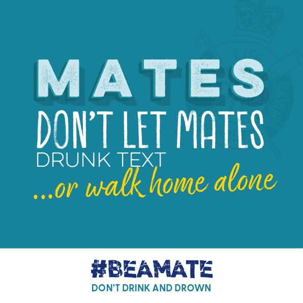 PSOSGreaterGlas's tweet photo. A mate doesn’t let another mate walk home alone, near the water - find a better route home. 

Stay safe. 
Plan a safe route away from water. 
Look after one another. 

#DontDrinkandDrown 
#BeAMate https://t.co/q8zhwYkom2