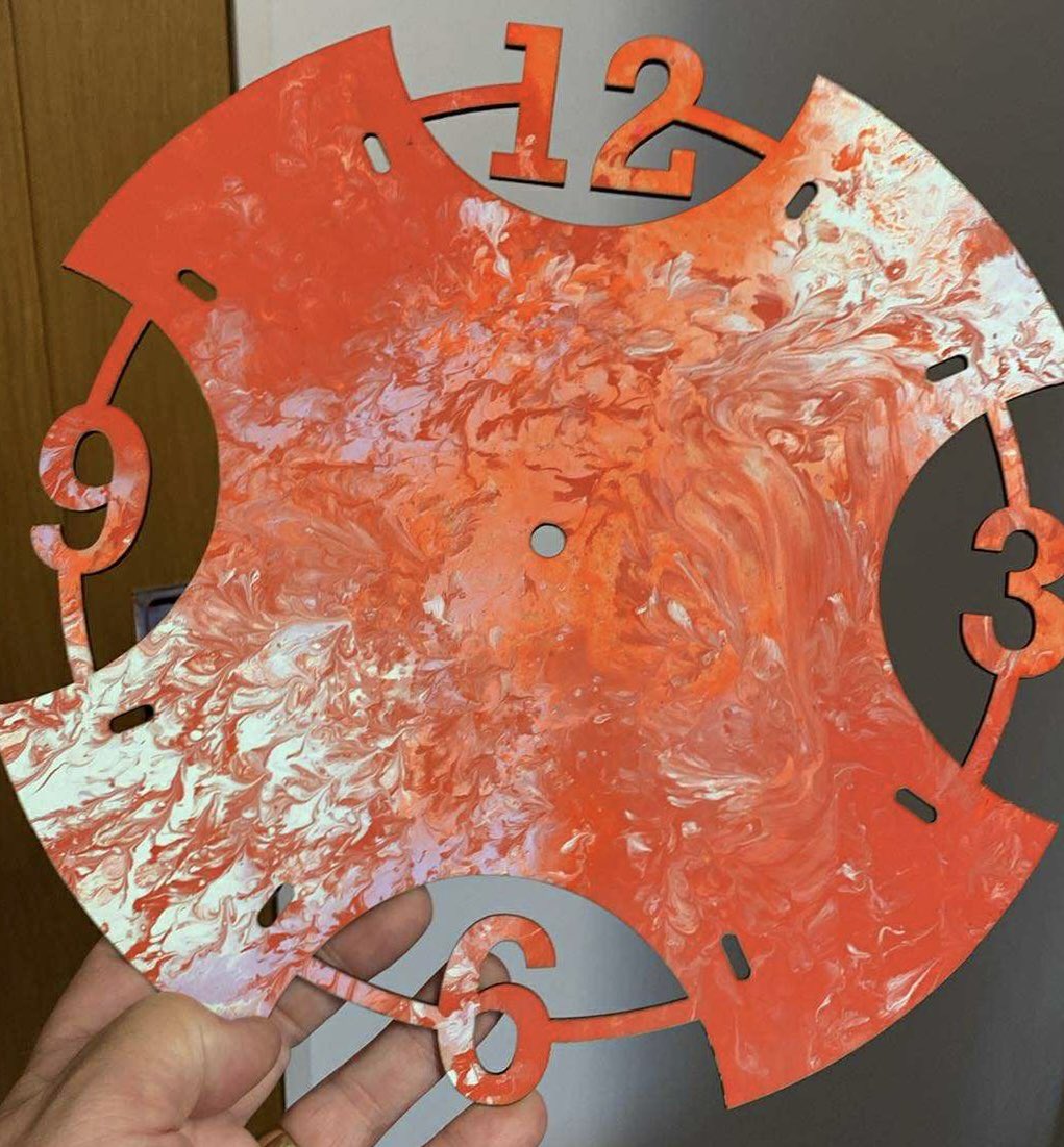 #AlfieUpdate:  after a few days rest back in the Northwest, it’s time to start the next batch of Alfie Clocks. This is the challenge to keep them bespoke….  Steps one, two &amp; three to his clocks. This batch are looking fab.