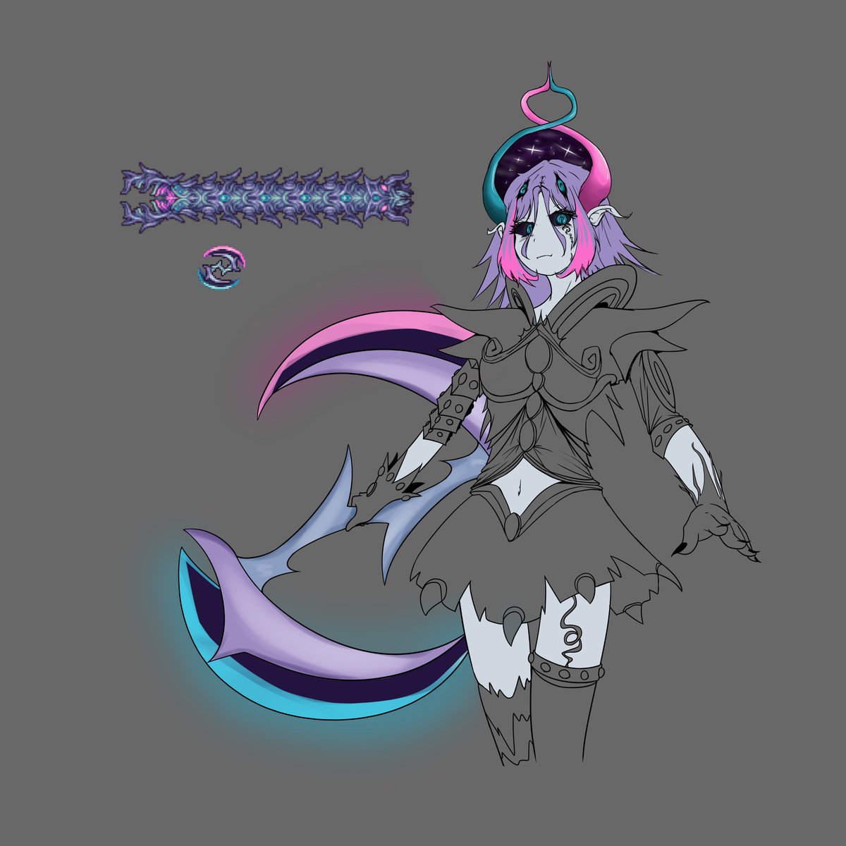 PL_MoChi's tweet photo. #terraria #calamitymod #devourerofgods #terrariaart https://t.co/mCdOhU8TDL
