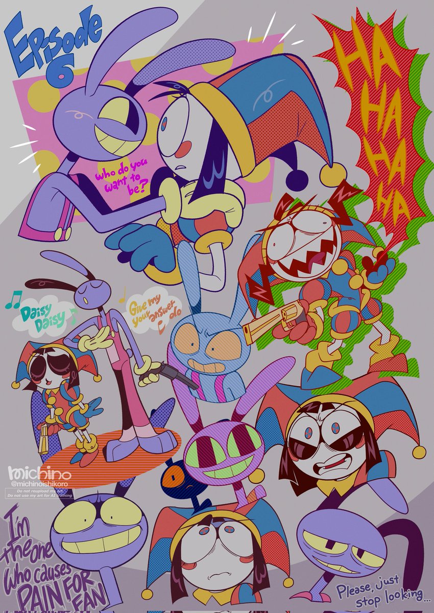 RT @michinoishikoro: EPISODE 6 🐰🤡 #TheAmazingDigitalCircus #TADC