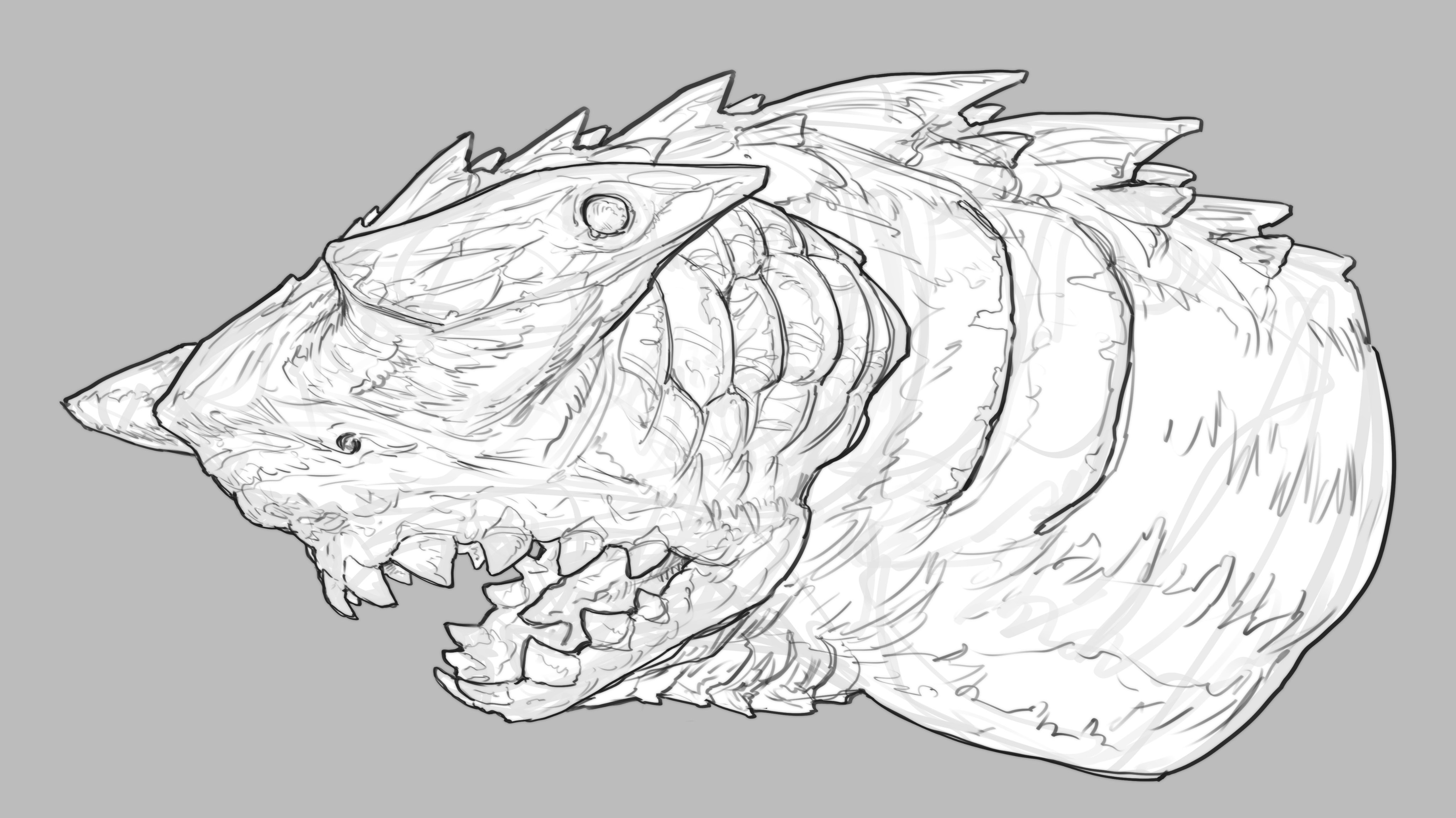 世界素描体系 xu wang - Armoured sisters