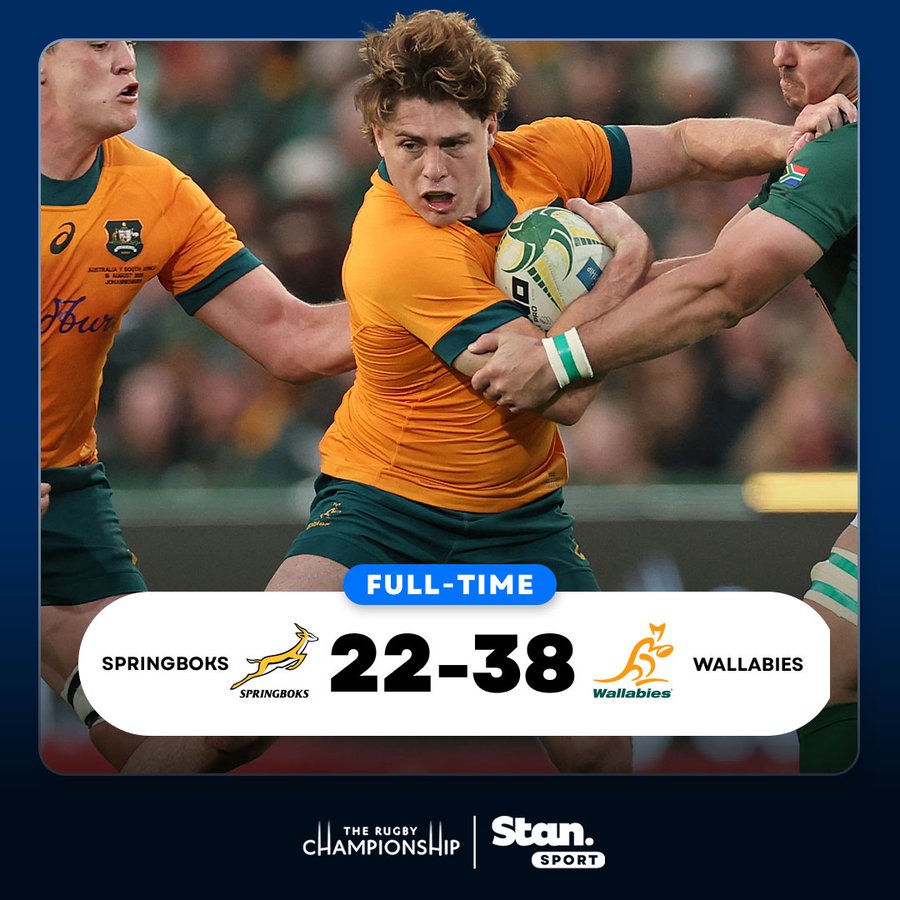 👏🏼 🦘 🇦🇺 UNBELIEVABLE performance by the #Wallabies at altitude in Johannesburg winning for the first time at Ellis Park in 62 years.