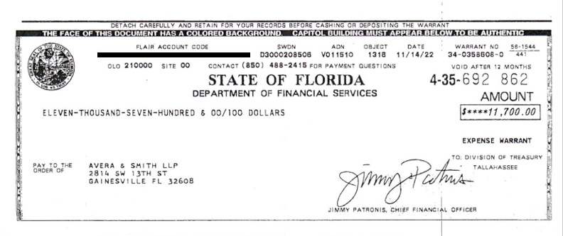 Mark Glaeser (@markglaeser4) on Twitter photo Here's something for <a href="/DOGEFla/">Florida DOGE</a> -
8th Circuit State Attorney selected his predecessor to mediate a 1st degree felony case so corrupt that all charges were dropped.
CFO Jimmy Patronis signed the $11,700 check. Here's something for <a href="/DOGEFla/">Florida DOGE</a> -
8th Circuit State Attorney selected his predecessor to mediate a 1st degree felony case so corrupt that all charges were dropped.
CFO Jimmy Patronis signed the $11,700 check.