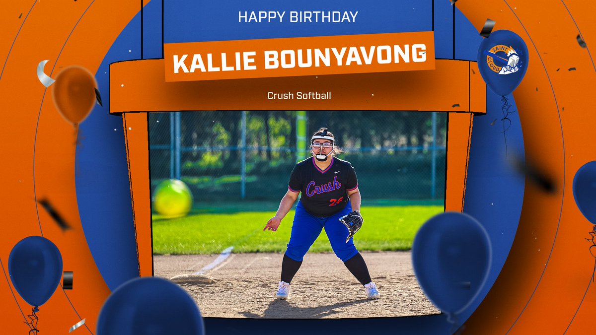 🎉 Happy Birthday to Kallie Bounyavong! The entire Crush Softball family hopes your special day knocks it out of the park! 🥎
