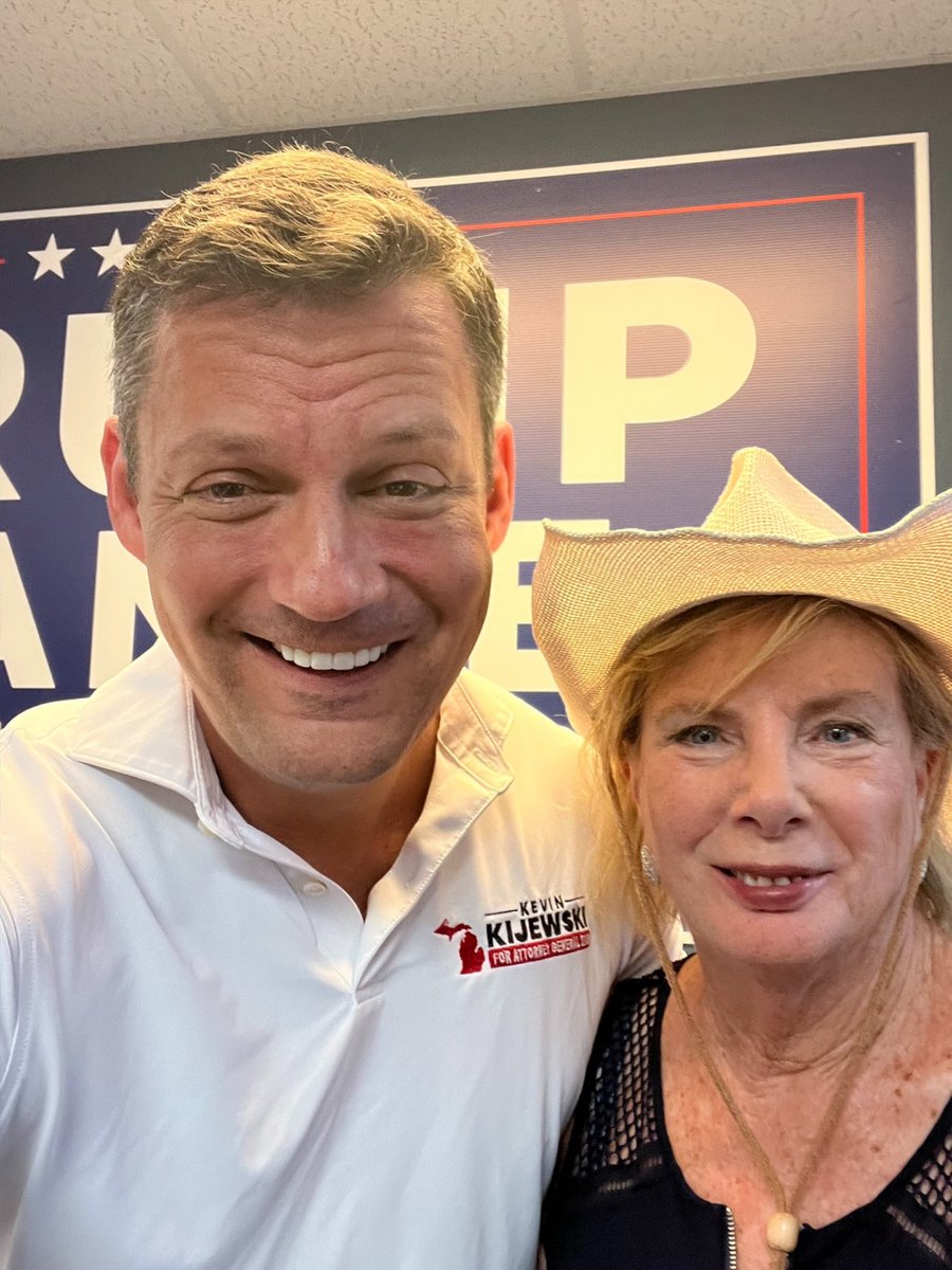 Kevin Kijewski (@kevinkijewski) on Twitter photo Had a blast joining <a href="/oakland_party/">Oakland County Republican Party</a> and 92.7 FM @theanswerwdtk for the Woodward Dream Cruise today! Revved up with fellow patriots talking about making Michigan red again and how I'll fight to restore public safety, constitutional rights, and election integrity as Michigan’s next Had a blast joining <a href="/oakland_party/">Oakland County Republican Party</a> and 92.7 FM @theanswerwdtk for the Woodward Dream Cruise today! Revved up with fellow patriots talking about making Michigan red again and how I'll fight to restore public safety, constitutional rights, and election integrity as Michigan’s next