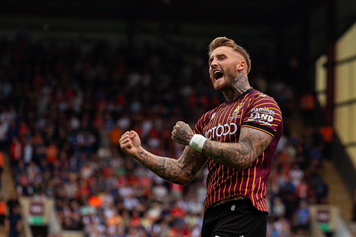 Stephen Humphrys (@humphrysstevie) on Twitter photo Huge win at an electric Valley Parade. Buzzing to get my first goal for the club. On to Tuesday🫡 <a href="/officialbantams/">Bradford City AFC</a> Huge win at an electric Valley Parade. Buzzing to get my first goal for the club. On to Tuesday🫡 <a href="/officialbantams/">Bradford City AFC</a>