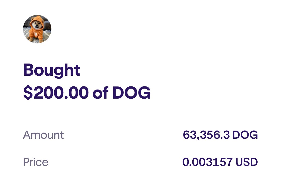 JUST JOINED THE $DOG ARMY 

TESTING THE DOG EFFECT 👀 

I HEARD ITS $DOG TO $1