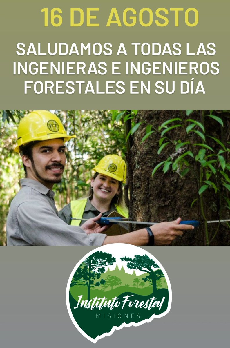 Saludamos a los profesionales que con su  trabajo diario bregan por el desarrollo sustentable de Misiones. #16deAgosto