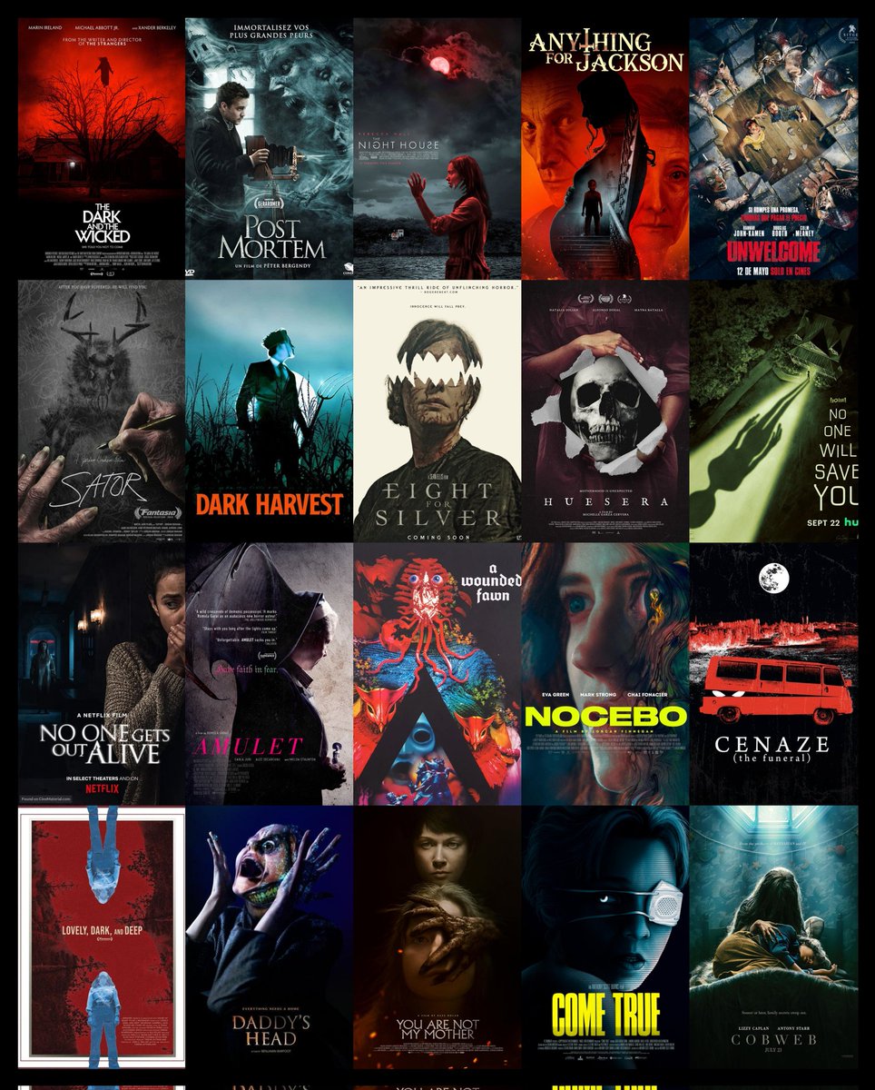 horrorlosers's tweet photo. Hemos llegado al ecuador de la década de los 2020 y el cine de terror triunfa cada año en taquilla, pero hay algunas películas demasiado olvidadas o de las que no se habla lo suficiente ¿Cuáles son tus joyas ocultas favoritas de este lustro? Estas son algunas de las nuestras. https://t.co/yKtGWm63rQ