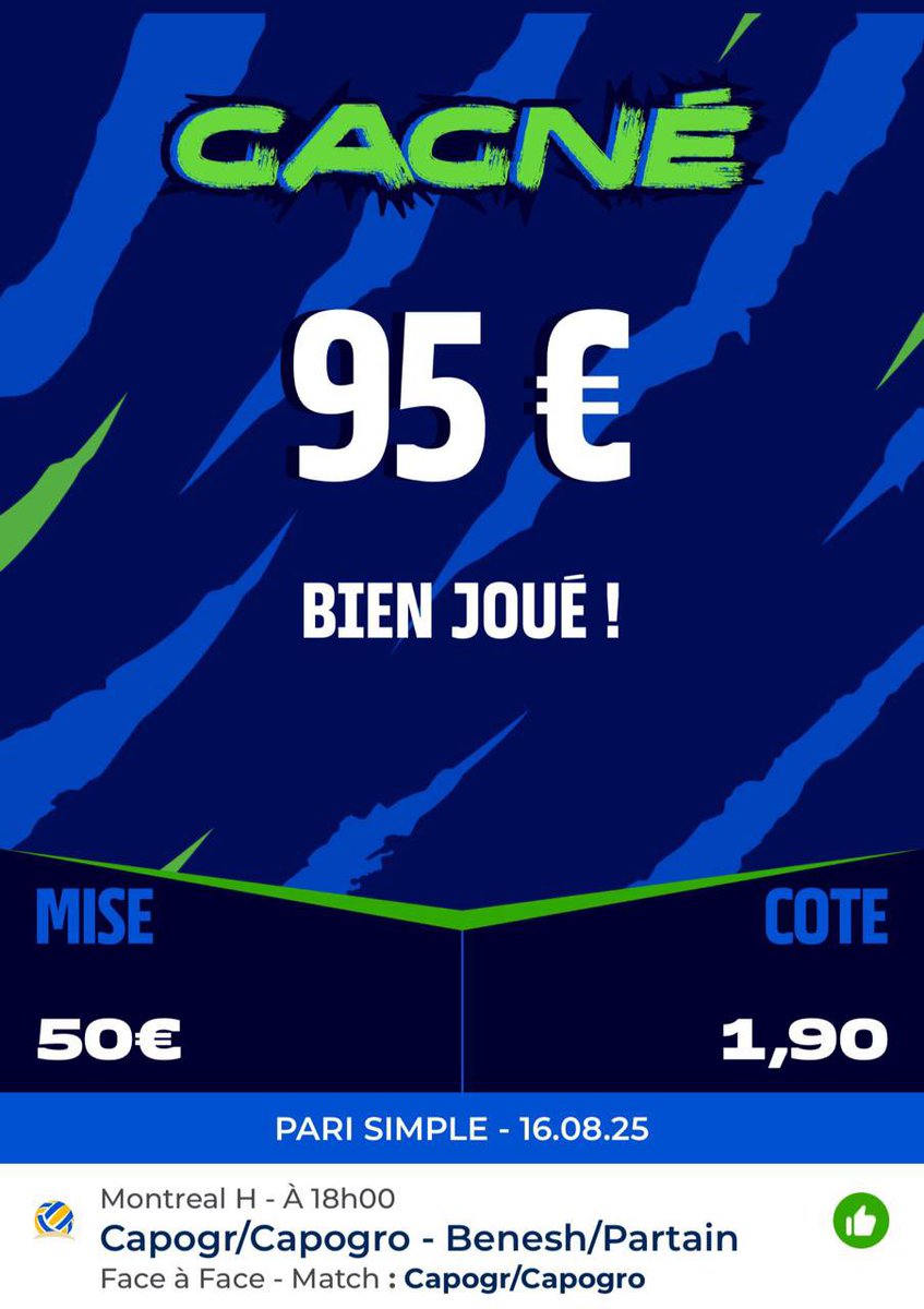 TONTONSEB10's tweet photo. 🧨 MONTANTE DE TONTON 🚀
 
P1• MISE : 50€⇨95€✅
P2• MISE : 95€⇨??

❤️xRT♻️ T.A.S de 50€ pour 1 personnes si on valide le x10!

Ps: il faut être abonnée à ma page ! Pour le T.A.S

#TeamParieur

Il faut être actif pour enchaînez directement sur le prochain palier https://t.co/lpF7SxfqP6