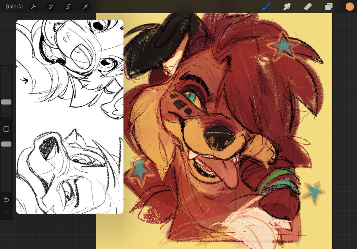 coddybarks's tweet photo. I’m working on a procreate brushpack 🥰🌈would anyone be interested?💖 https://t.co/MGEW42B46T
