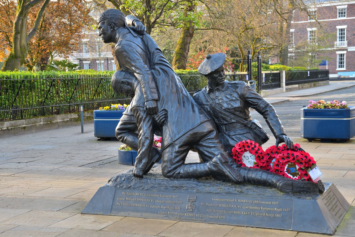 Unveiled on this day 2008 - Liverpool Heroes, Chavasse Memorial, Abercromby Square