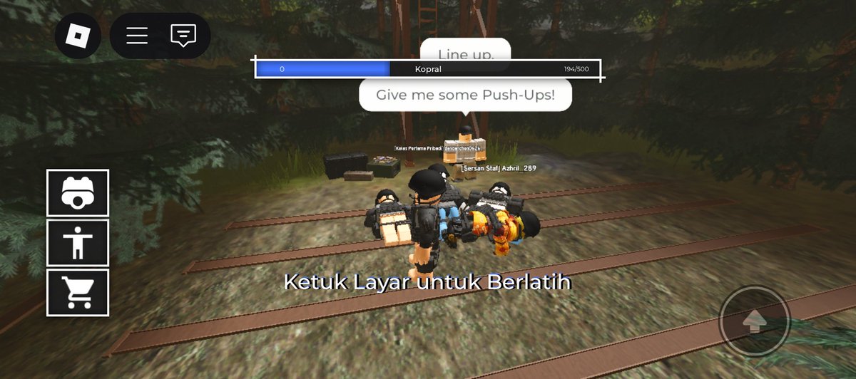Latihan push up naik pangkat dari kopral ke sersan njir