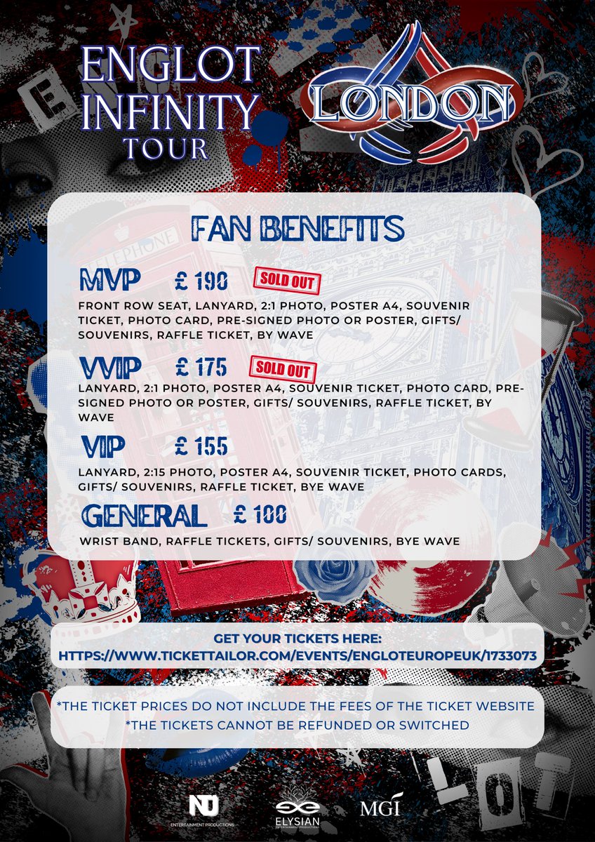 Elysian_EP's tweet photo. 🚨 MVP & VVIP tickets are SOLD OUT! 

🚨VIP is now the last ticket tier with a photo op 📸 — don’t miss your chance! 💜

✨ General tickets are still available for the full Englot experience — music, laughter & unforgettable moments. 🎤🌙

🎟️ Grab yours now: : https://t.co/kWEwM00GwC

#EnglotInfinityTour #Englot #NTJproduction #ElysianEP
 #englot #อิงล็อต
#ชาล็อตออสติน #CharlotteAustin
#อิงฟ้ามหาชน #EngfaWaraha
@itscharlotty @EWaraha