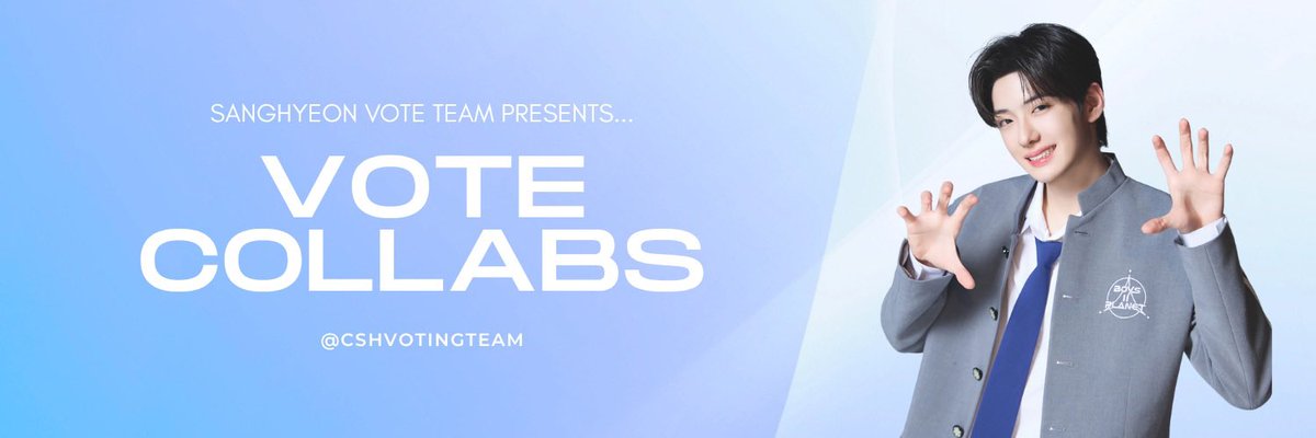 SANGHYEON_VST's tweet photo. [🧶] VOTING COLLABS THREAD

Check out our current collabs for 3rd Global Vote! ⬇️

•We will continuously be updating and adding to this thread.

#CSHCOLLAB #BOYS2PLANET #정상현 
#CHUNGSANGHYEON #SANGHYEON #チョンサンヒョン https://t.co/oGdrS3BAbU
