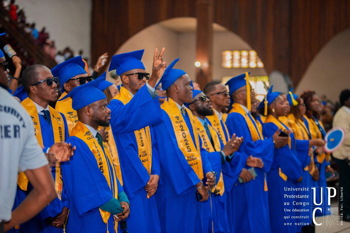 UPCofficiel's tweet photo. GRADUATION 2024-2025.
Aujourd’hui : l’Université Protestante au Congo (UPC) a célébré la réussite de ses lauréats !
Une nouvelle génération de serviteurs de la société, engagés et compétents, se lève pour transformer l’avenir.
Félicitations à tous ! #UPC #Graduation https://t.co/o9S3qGRcPw